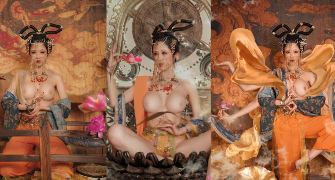 百万级变态网黄 钛合金TiTi 最新飞天敦煌题材 画中仙 金主付费订制视频遭流出