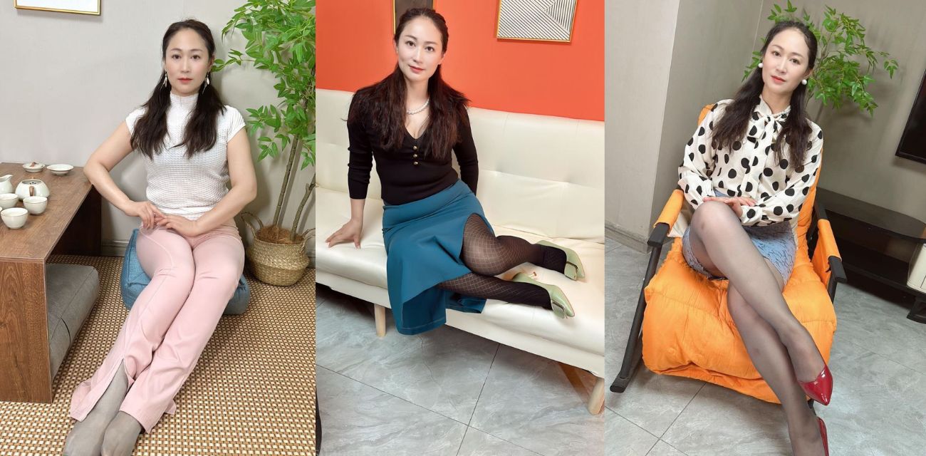 快手1万5粉丝的燕想你 红色旗袍韵味十足 脸穴同框展示超清晰!