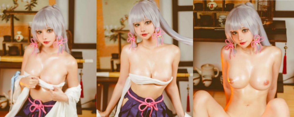 美艳 coser meenfox 神里凌华式自慰 淫靡眼神让你瞬间勃起