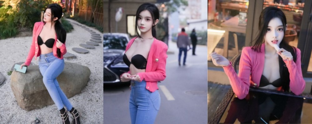 极品高颜值白皙佳人 推特嫩模龙雪黑丝诱惑 三点全漏 展示粉嫩小穴