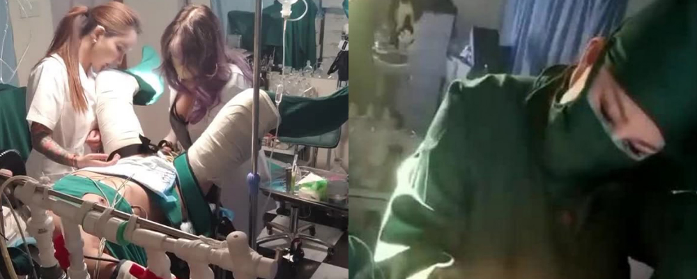 丰满漂亮女医生亲自上场 带徒蹂躏病态男患者 医疗调教鼻祖上海女王性爱视频流出