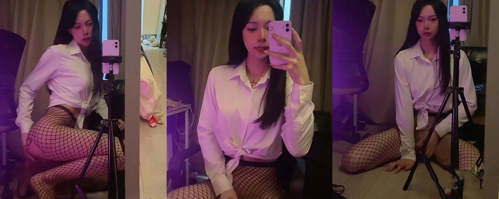 长沙性感男娘在线撸管 性感外表下隐藏巨根福利 极品TS蓓蓓黑丝网袜自慰视频流出