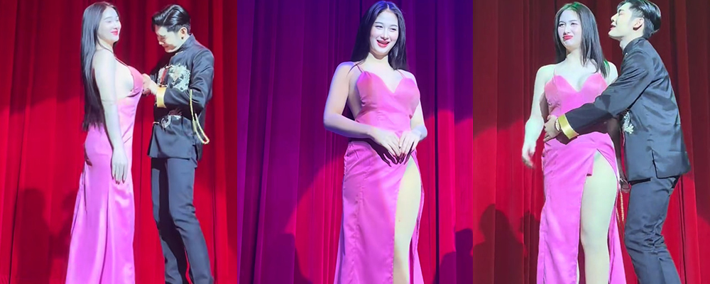 不愧是异域风情 淫荡程度简直拉满   泰国曼谷上演色情脱口秀 神似王婆大妈对美女使出抓奶龙爪手