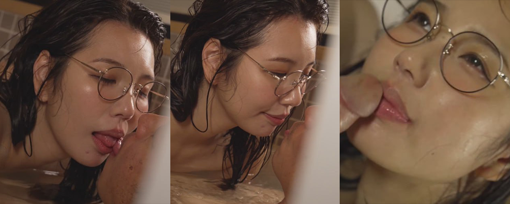 鬼迷日眼的闷骚眼镜妹 淫娃女神香月怜浴缸用嘴巴伺候主人大鸡巴 口爆吞精射满嘴