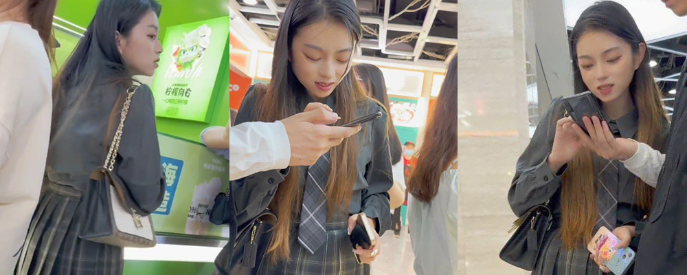 漫展COS妹子裙底大揭秘 身穿JK制服各种卖弄淫骚 透明内裤在镜头下骚穴一览无余