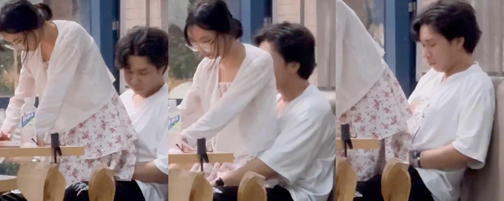 湖北武汉中南民族大学附近 小情侣在SUTAICHA酥太茶店内忘情做爱 女友直接上位骑乘疯狂摇摆