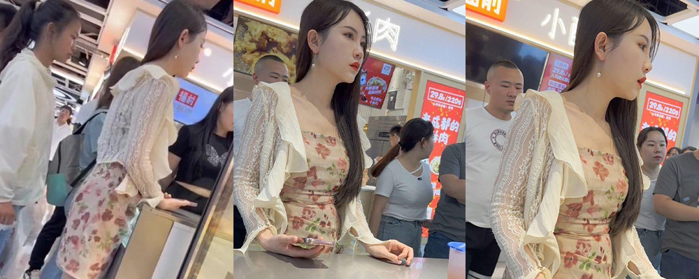 偷拍大神抄底包臀裙性感少妇 身穿肉色丝袜叉开玉腿买奶茶 发现被偷拍后主动露出小穴发骚