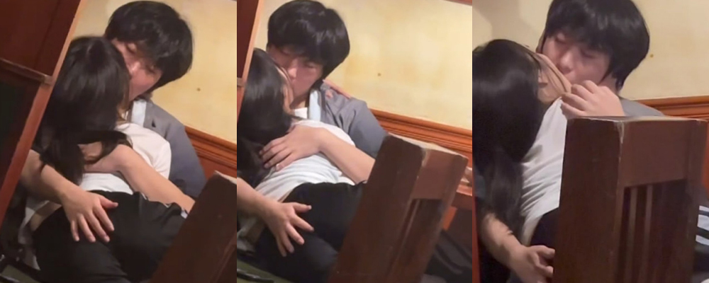 山东青岛呱呱叫冰淇淋惊现活春宫场面 情侣现场调情惊呆众人 男子手扣女友蜜穴激情四起