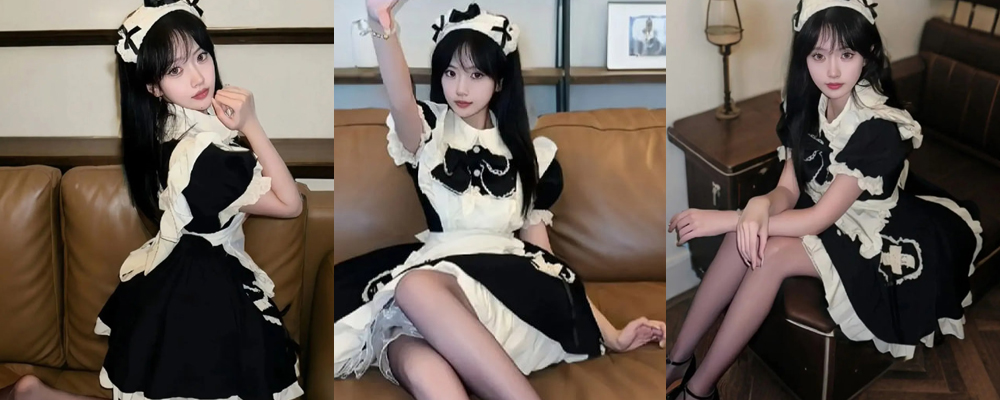 淫荡尤物穿着女仆装全程挨操 嘴中骚话不断体验鸡巴抽插快感 这样的七夕礼物不得不爱