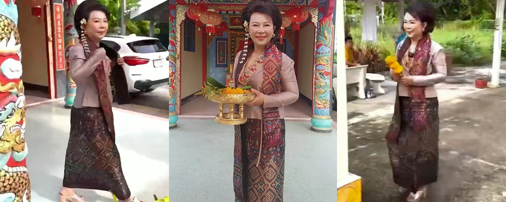 泰国女议员阿玛拉特为庆祝总理佩通坦下任 主动在佛像前赤裸跳舞还愿 兑现当年政治情绪下的承诺