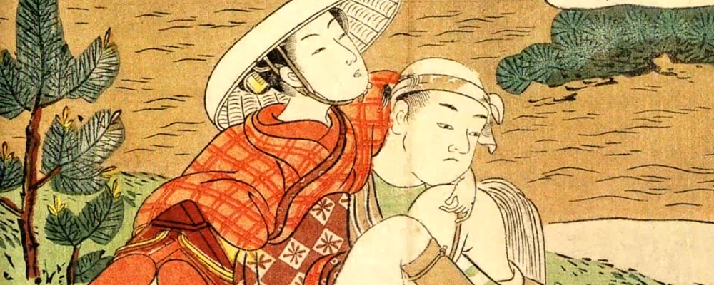 日本江户时代性爱教学三十六种篇 古代人对床技的独到见解 浮世绘画风呈现男女各种交欢风格