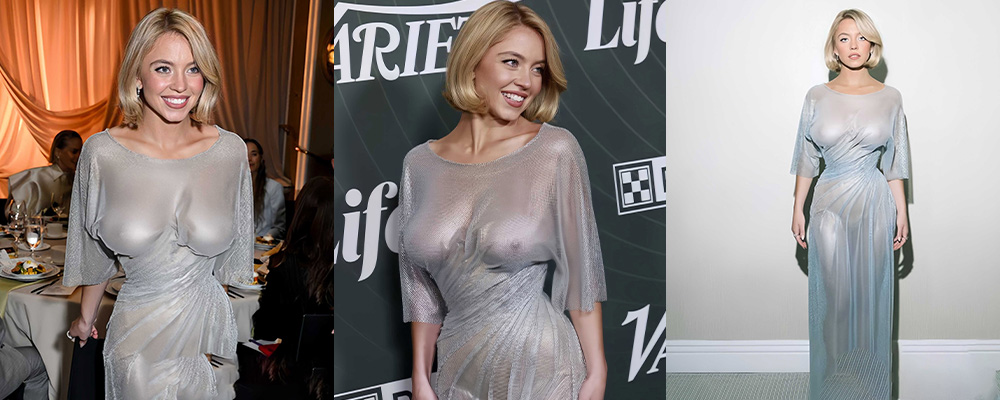 好莱坞性感女神西德妮斯威尼红毯秀 透明装显现母狗丰满的身材 风骚摸样惊艳四座