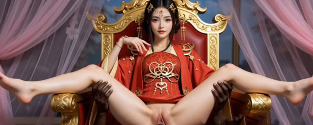 B站古风神曲相虎被阿姨魔改成色情版 女帝沦陷黑人大鸡巴下 轮番玩弄至高潮喷水