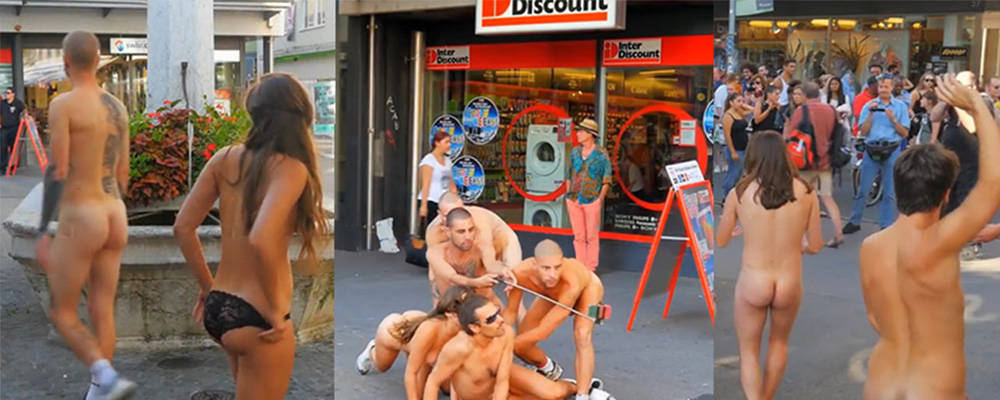 瑞士Biel市举办的 身体与自由节 主要表达裸体不是低俗 老外用行动诠释身体美学