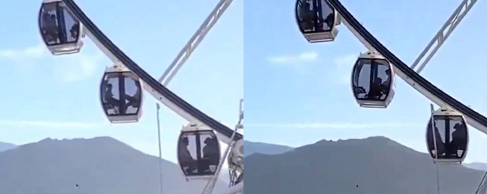 新加坡滨海湾金沙摩天轮上演活春宫  饥渴大洋马玩得真野   刚起飞就开始吸屌