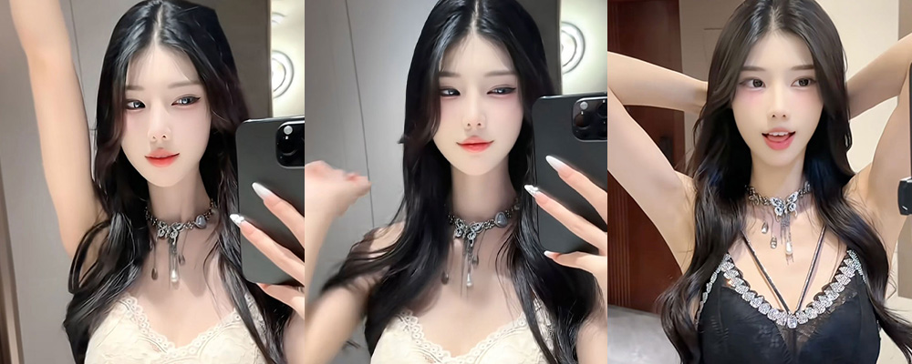 抖音女神猫梨梨红高跟翘腿撩人 黑白丝袜叉开腿自慰 巨乳酥胸俯拍画面极度香艳诱人