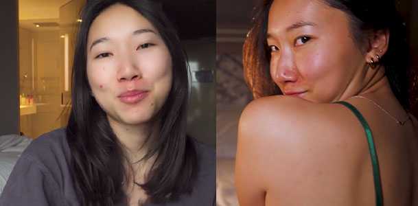 『onlyfans』亚裔自然美女网红博主 :LunaOkko 和白人男友性爱私拍合集流出