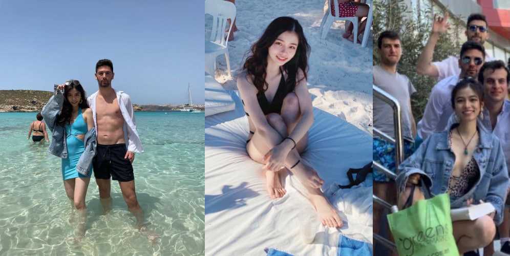 西安大学的公费留学生王染 远渡重洋去留学却做了别人的玩具 沙滩比基尼 前后洞双开 骚鸡可千万别回来!