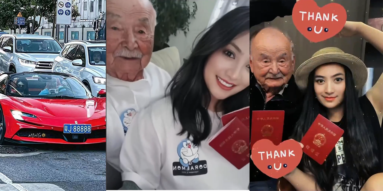 『你虽然不会一直18岁 但是只要你够有钱你身边的女人可以一直18岁!』老大爷开法拉利带美女兜风 视频曝光