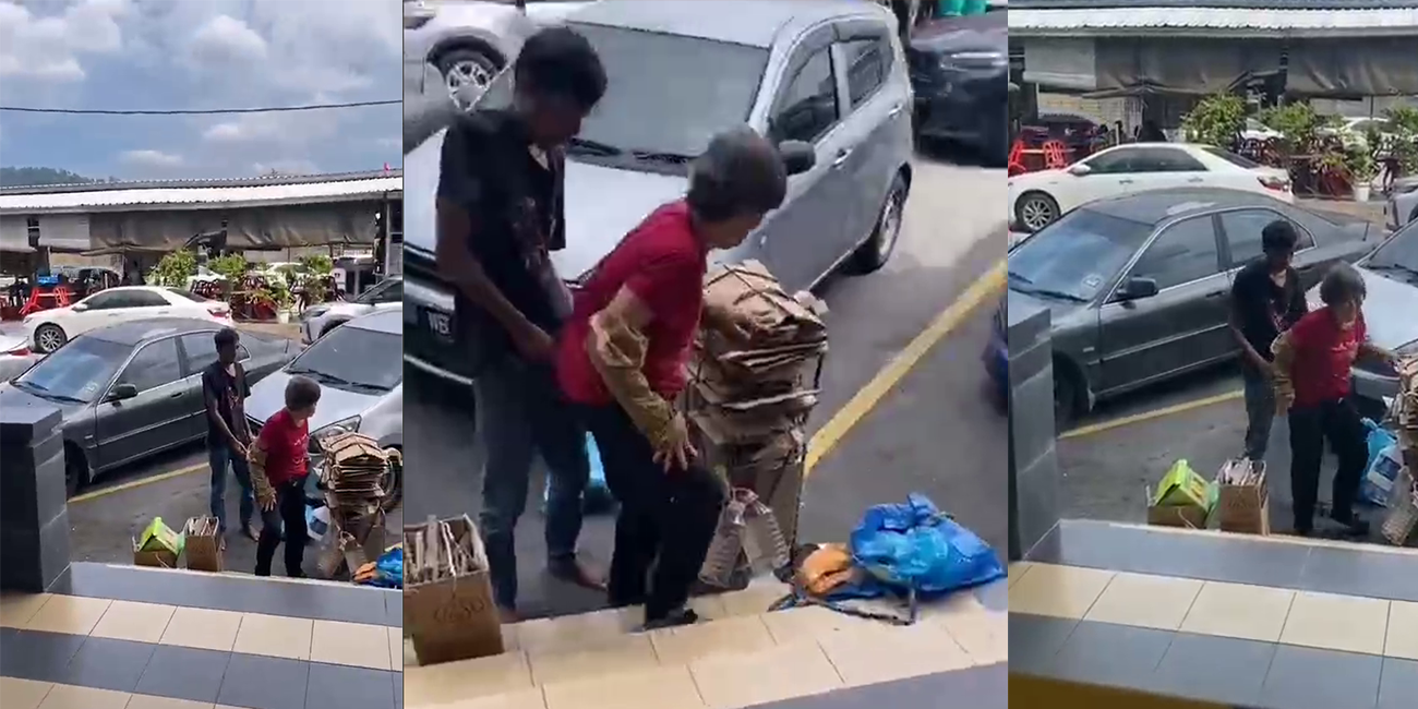 『人性的扭曲 还是道德得沦散??』马来西亚小伙 饥不择食 当街欲要强奸收垃圾的阿婆 视频曝光!!!