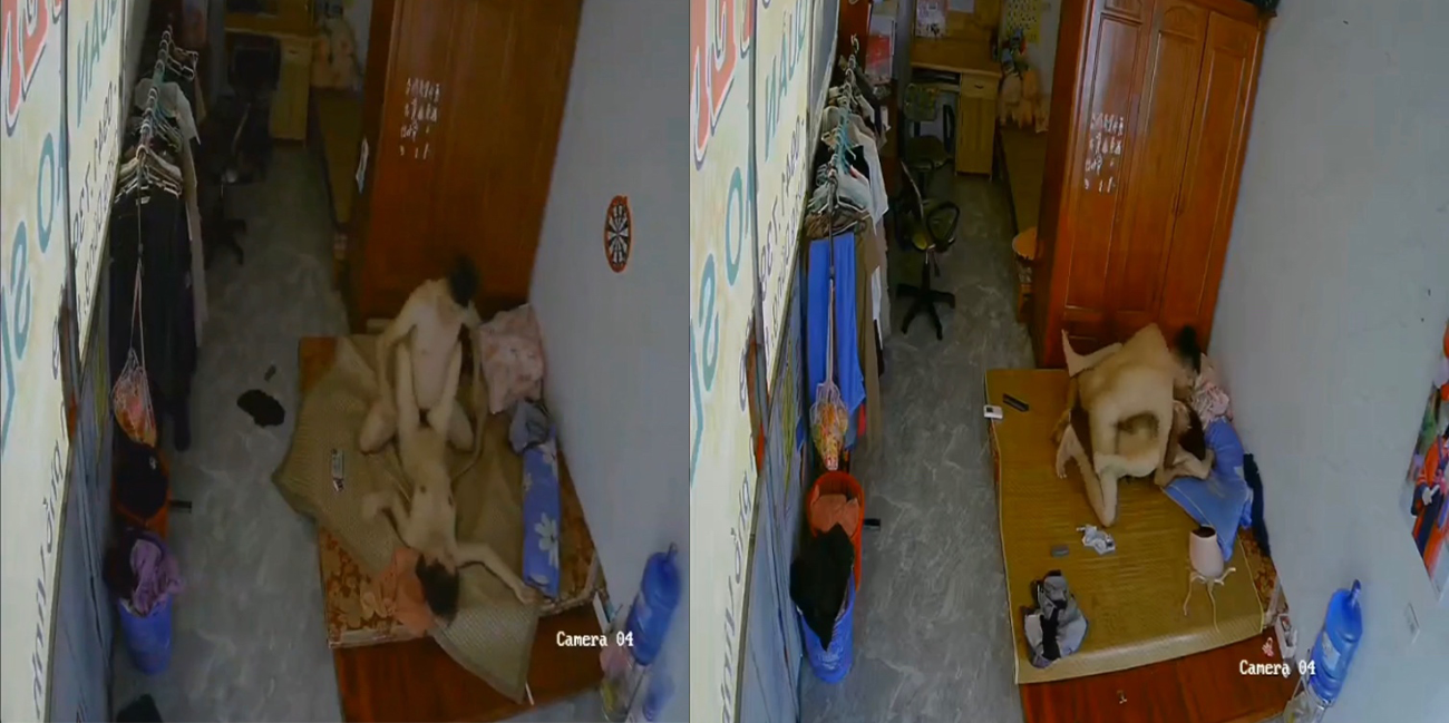 【床上才知道谁是大小王!】直播带货的服装店老板娘整理货物时被老公强行拉进休息室强上