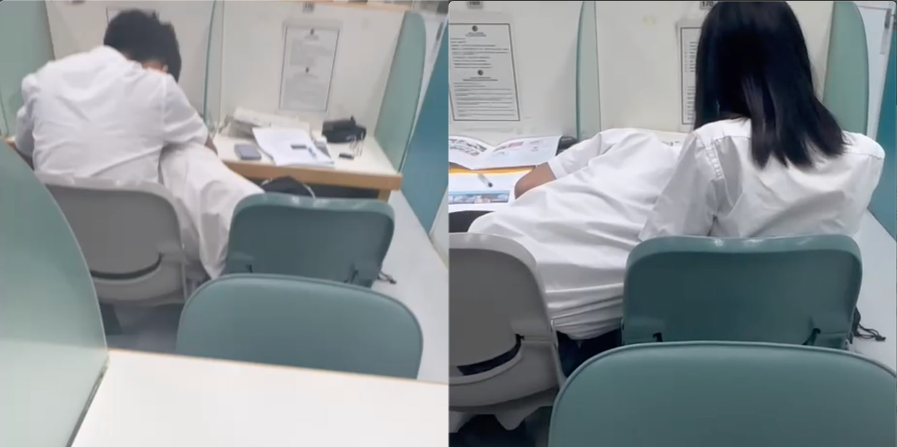 【当代年轻人真是哪里都可以是战场啊!】香港大学情侶为寻刺激 在公共图书馆内当众口交