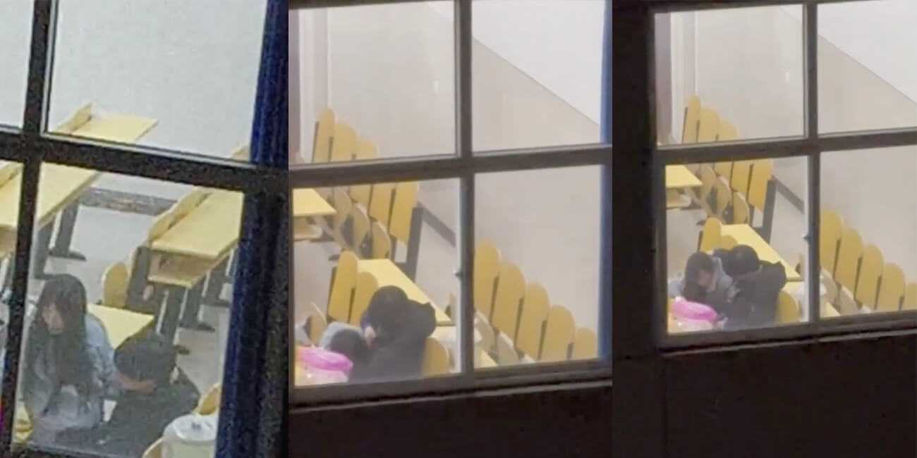 校园大瓜又来了!!石家庄工程学院得年轻人火气都那么旺?教室就搞起来了