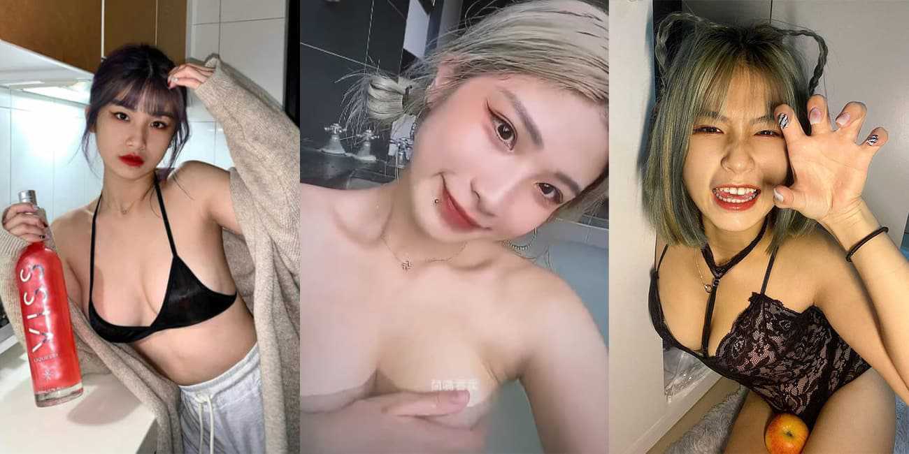 TIKTOK骚逼网红靖茹 露大奶泡温泉 穿着黑丝在卫生间被爆操