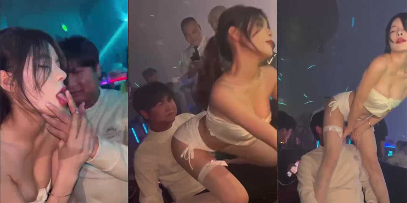 舞厅里勾人魂魄的小妖精 各种性暗示要求客人点她