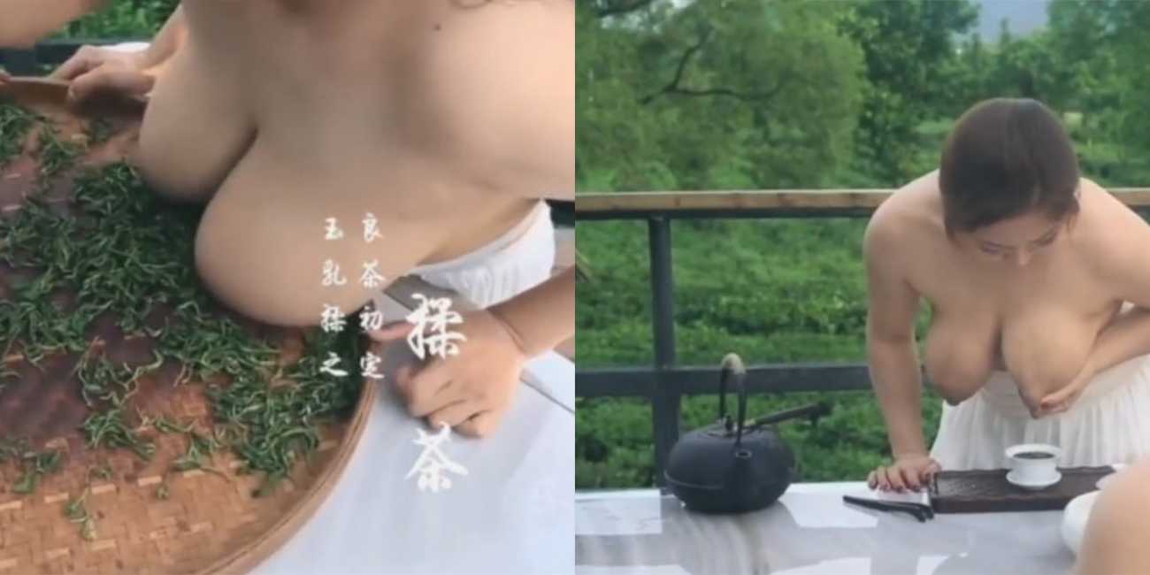 巨乳姐妹公布祖传奶茶的制作方法 两对巨乳现场喷奶制作