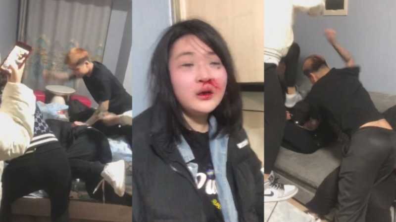 让你不要乱说话 这下好了吧!两男两女因嘴欠招来一群精神小伙小妹群殴五分钟之久