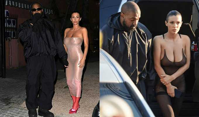 侃爷近日携妻子比安卡惊现洛杉矶 这哥们能处 老婆身体随你们看