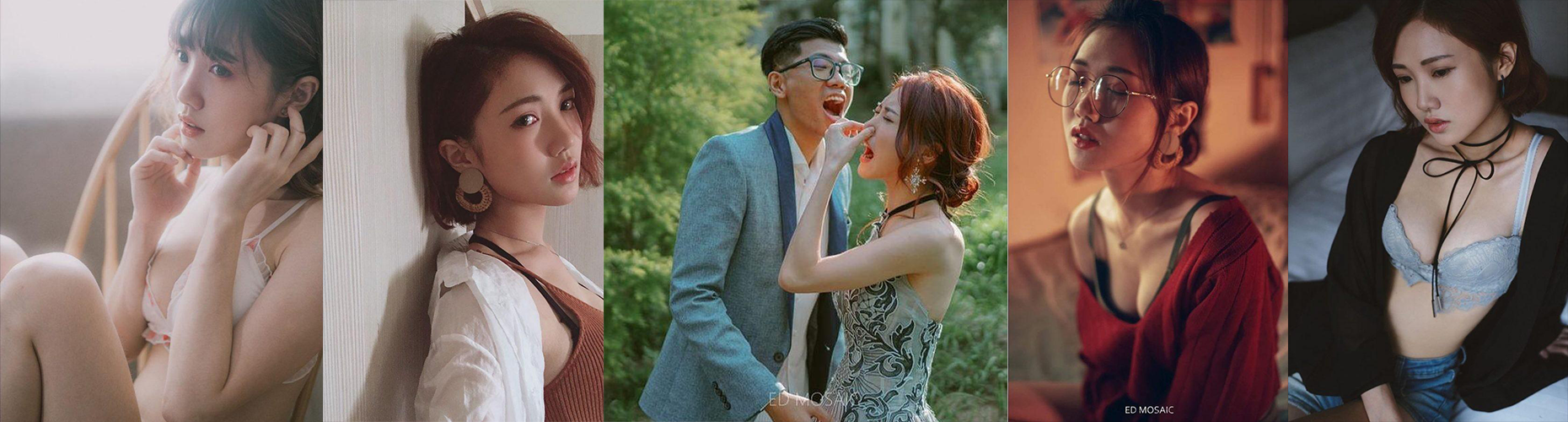 夫妻双双把片拍 台湾模特Obi和老公为求谋生 一起下海拍片挣钱